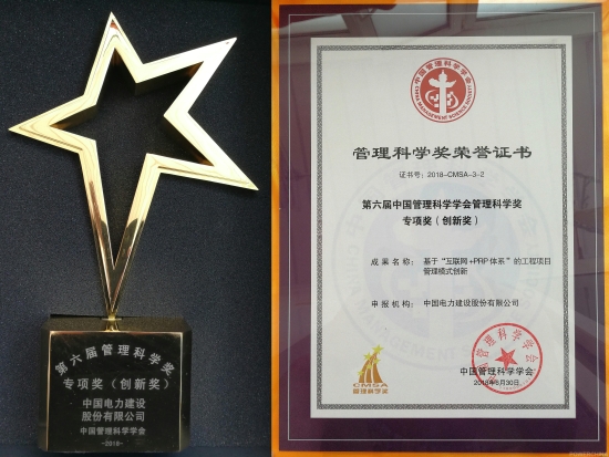 公司两项成果喜获中国管理科学学会管理科学奖